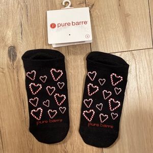Pure Barre candy cane sticky socks - size small